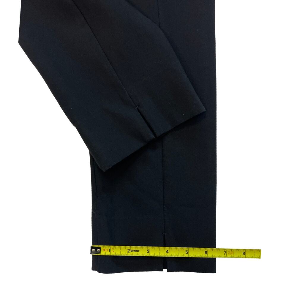 Vince Black Knit Pull On Straight Leg Pants Women Size Large Stretch Minimalist - Picture 11 of 12